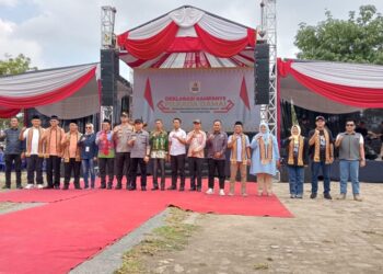 Deklarasi Damai Kampanye Pilkada Pringsewu 2024: Empat Paslon Berikrar Berkompetisi Sehat
