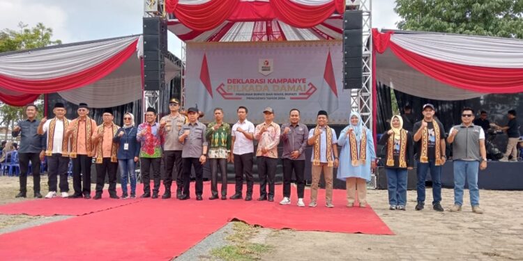 Deklarasi Damai Kampanye Pilkada Pringsewu 2024: Empat Paslon Berikrar Berkompetisi Sehat