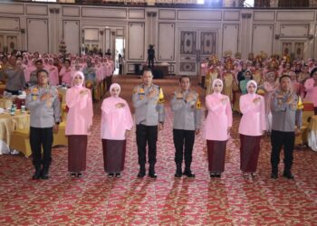 Syukuran Hari Kesatuan Gerak Bhayangkari (HKGB) ke-72. Kehadiran Kapolda Sumsel