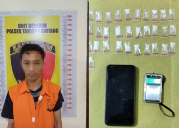Polsek Tanjung Bintang Bekuk Bandar Sabu di Lampung Selatan, Temukan 31 Paket Kristal Putih