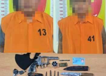 Polsek Tanjung Bintang Tangkap Dua Pelaku Curanmor Bersenjata Api