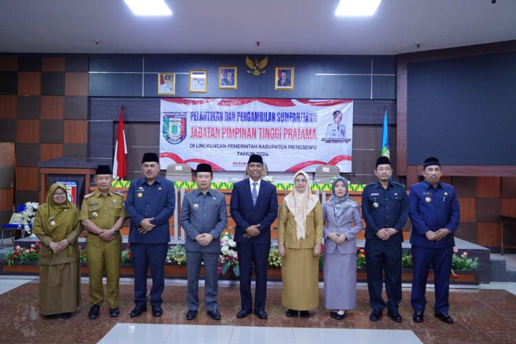 Penjabat Bupati Pringsewu Lantik Kadis Pendidikan dan Kebudayaan