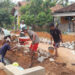 Laksanakan keinginan Masyarakat,Kapekon Waringinsari Barat ,Pringsewu ,Bangun TPT Di Pekon nya