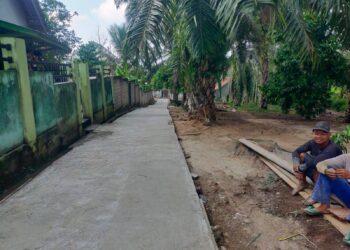 ADD Tahap II 2024 Untuk Kepentingan Masyarakat Pj Kakon Bumi Rejo Bangun Rabat Beton