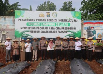 Polres Lampung Selatan Launching “Bhatani” untuk Dukung Ketahanan Pangan Nasional