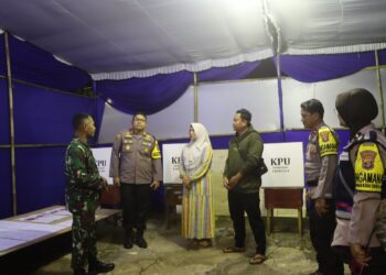 Kapolres dan Dandim Lampung Selatan cek  TPS Jelang Pilkada Serentak 2024