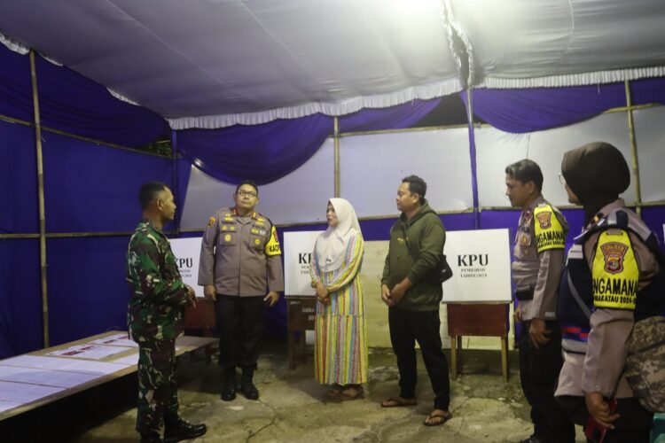 Kapolres dan Dandim Lampung Selatan cek  TPS Jelang Pilkada Serentak 2024