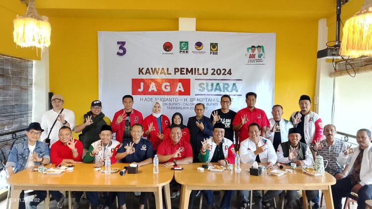 Gabungan Tim Pemenangan Pasangan Ade-Iip Laksanakan Jumpa Pers Atas Kemenangan Pilkada Kabupaten Tasikmalaya