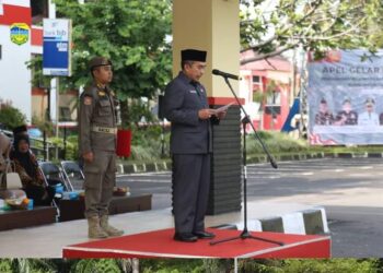 Sekda Zen Pimpinan Apel Gelar Pasukan Pengamanan Wilayah Pada Pilkada Serentak 2024