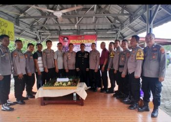 Polsek Palas Menggelar Pelepasan Purna Tugas Wakapolsek Iptu Subakat