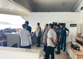 Kapolres Lampung Selatan Pantau kondisi Cuaca di Pelabuhan Bakauheni