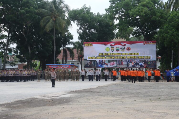 Lampung Selatan Apel Siaga Bencana Alam di Pancaroba