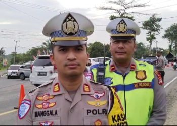 Kasat Lantas Polres Lampung Selatan Tinjau Situasi Arus Lalu Lintas Liburan Tahun Baru