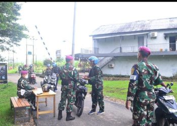 Tingkatkan Kedisiplinan Prajurit, Anggota Provost dan Staf Intel Yonif 9 Marinir Gelar Operasi Gaktib