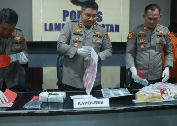 Ungkap Kasus Peredaran Uang Palsu di Lampung Selatan: Pelaku Pasutri Ditangkap