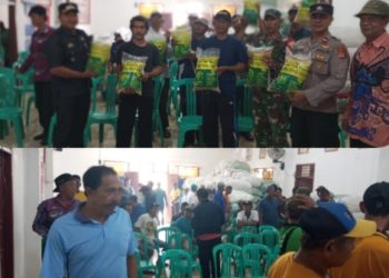Petani Terdampak Banjir di Desa Bali Agung Terima Bantuan Bibit Padi