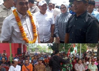 Ketua MPR RI H.Ahmad Muzani di Sambut Antusias Petani Padi Terdampak Banjir di Desa Bali Agung