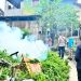 Cegah DBD, Polres Lampung Selatan dan Puskesmas  Kalianda Gelar Fogging