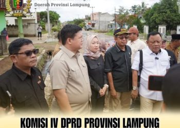 Ketua Komisi IV Tinjau Kondisi Jalan Rusak di Kabupaten Lampung Tengah