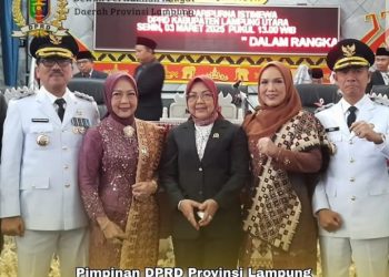 Wakil Ketua I DPRD Provinsi Lampung Hadiri Rapat Paripurna Istimewa