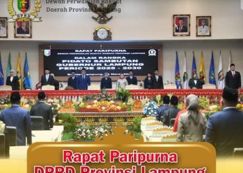 Rapat Paripurna DPRD Provinsi Lampung: Pidato Sambutan Gubernur Lampung Periode 2025-2030