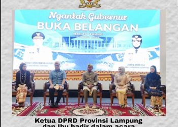 Ketua DPRD Provinsi Lampung Beserta Jajaran Hadiri Acara Tradisi Lampung