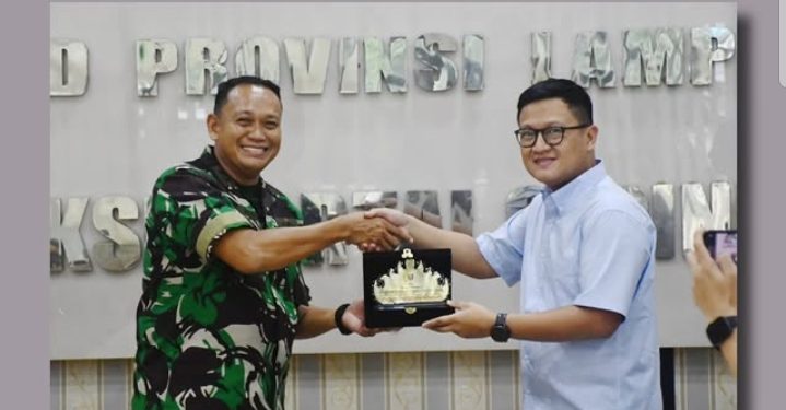 Ketua DPRD Provinsi Lampung Sambut Silahturahmi DANLANAL