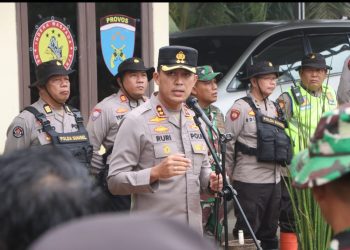 Dengan Humanis, Polres Banyuasin Amankan Proyek Strategis Nasional