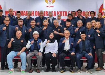 Wali Kota Bandar Lampung, Eva Dwiana, secara aklamasi kembali terpilih sebagai ketua umum KONI Bandar Lampung masa bakti 2025—2029