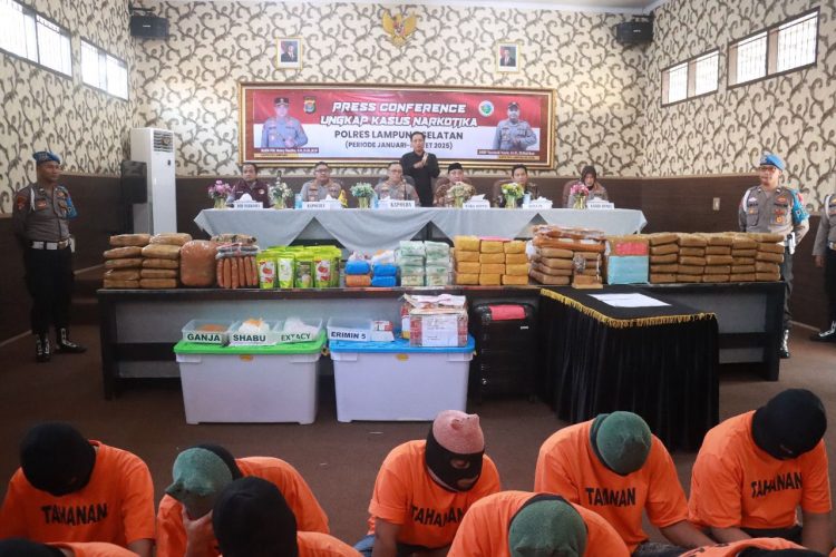 Polres Lampung Selatan Tangkap Kurir Sabu 21 Kg Jaringan Fredy Pratama