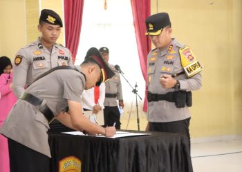 Sejumlah PJU Polres Banyuasin dan Kapolsek Berganti