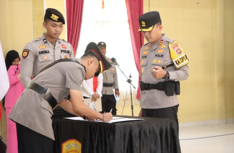 Sejumlah PJU Polres Banyuasin dan Kapolsek Berganti