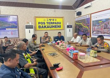 Pemantapan Teknis Pengamanan dan Rekayasa Lalu Lintas Arus Balik Pemudik di Pelabuhan Bakauheni
