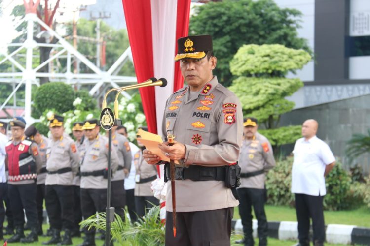 Usai Pimpin Apel Pagi, Kapolda Sumsel Halal Bihalal Bersama Pejabat Utama dan Personel
