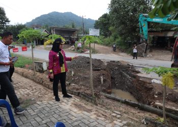 Walikota Bandar Lampung Pantau Pemasangan Box Culvert di Kelurahan Campang Jaya dan Campang Raya