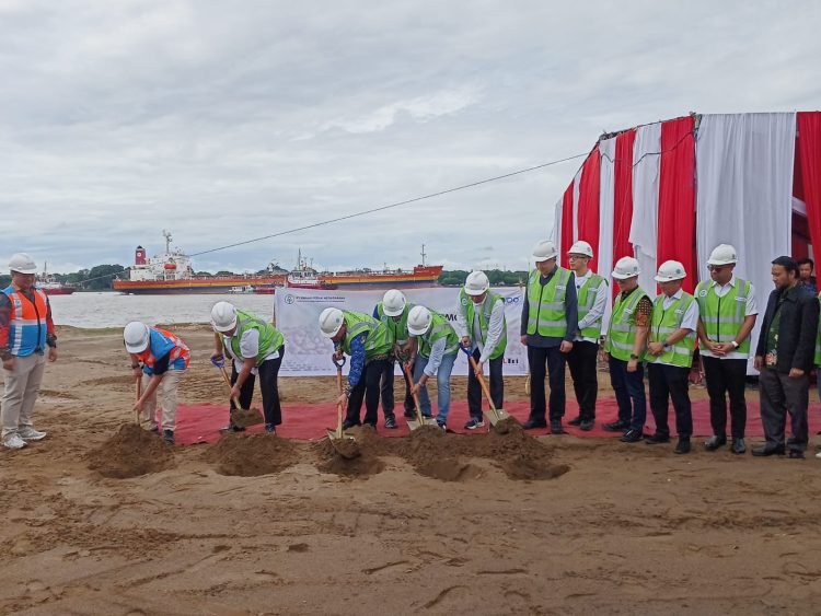 GROUND BREAKING PABRIK BIOMASS PT PPM DI PELABUHAN SUNGAI LAIS MILIK PELINDO REGIONAL 2 PALEMBANG