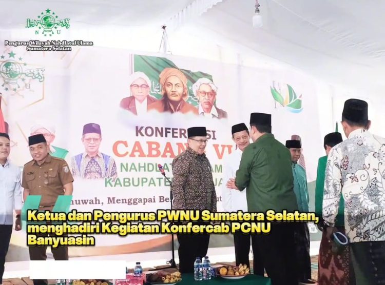 Kyiai Nurkozin (Rois Surya) Dan Kyiai Luqman (Tanfidziah) Nakkodai PCNU Kabupaten Banyuasin