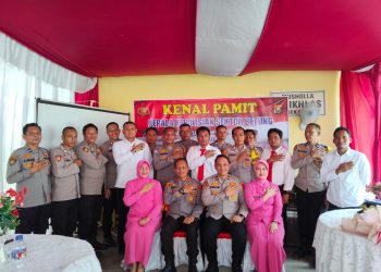 Momen Haru Juga Suka Cita Warnai Acara Kenal Pamit Kapolsek Betung – Suak Tapeh