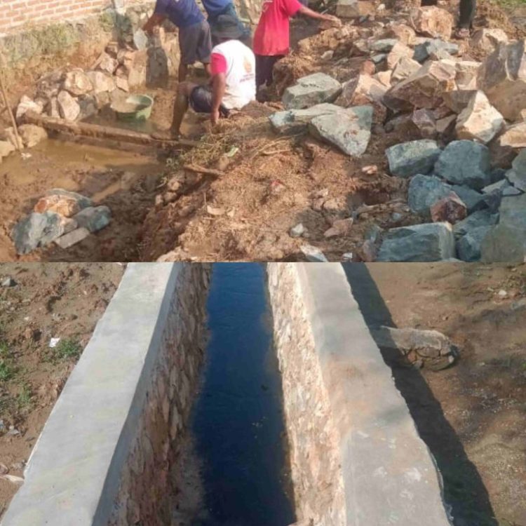 Kakon Panjerejo, Pringsewu realisasikan dana DD 2025 tahap satu bangun Drainase Sesuai Keinginan Masyarakat,