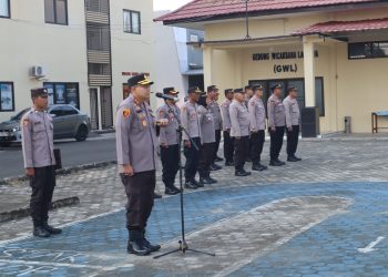 Tingkatkan Pengamanan, Polres Lampung Selatan Pastikan Aksi Buruh Berlangsung Damai