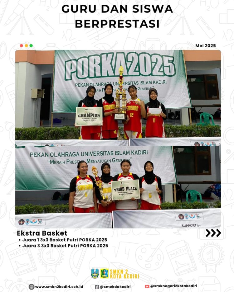 Siswa SMKN 2 Kota Kediri Raih Prestasi Gemilang di Ajang PORKA 2025 Universitas Islam Kadiri