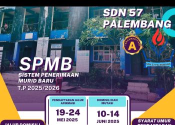SPMB SDN 57 Palembang Tahun Ajaran 2025/2026