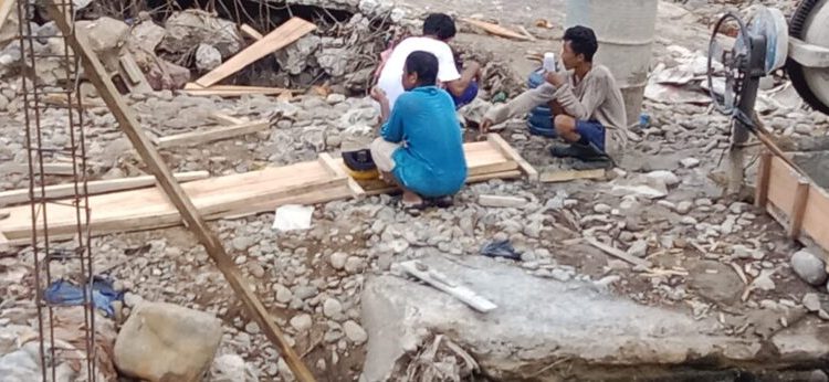 Proyek Pencegahan Bencana Sungai Way Ratai Diduga Tak Sesuai Spesifikasi, Jadi Sorotan Warga