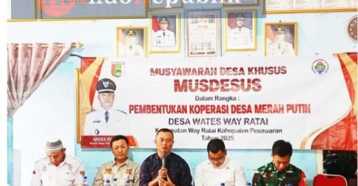 Andes : Pembetukan Koperasi Merah Putih Desa Wates Untuk Mensejahterakan Perekonomian Masyarakat