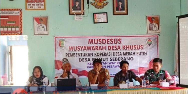 Pemdes Bunut Seberang Gelar MUSDESUS Koprasi Merah Putih Guna Memperkuat Ekonomi Masyarakat