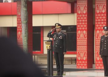 Kapolres Banyuasin AKBP Ruri Prastowo Laksanakan Upacara Hari Lahir Pancasila Tahun 2025
