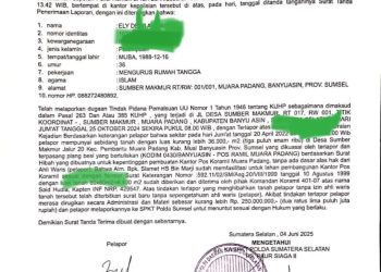 Oknum DPRD Banyuasin Dilaporkan Ke Polda Sumsel