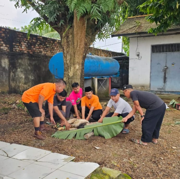 Andri Kurniawan S.SI.,T.,MT Kepala UPTD KIR Palembang Laksanakan Pemotongan Hewan Qurban