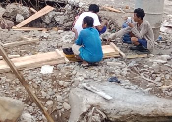 Proyek Pencegahan Bencana Sungai Way Ratai Diduga Tak Sesuai Spesifikasi, Jadi Sorotan Warga