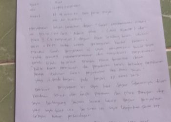IW Merasa Tanda Tngannya Dipalsukan Oleh AR (Oknum DPRD Banyuasin), Akan Lapor Polisi